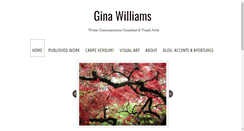 Desktop Screenshot of ginamariewilliams.com