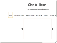 Tablet Screenshot of ginamariewilliams.com